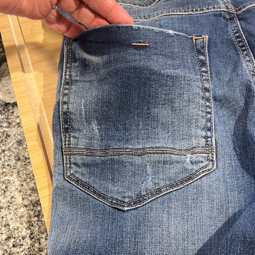 Distressed Blue Jeans - Picture 9 of 16